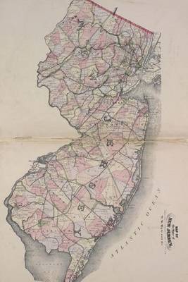 Book cover for A Vintage 1877 Map of New Jersey