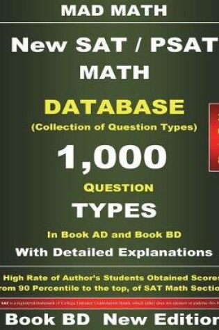 Cover of 2018 New SAT / PSAT Math Database Book Bd