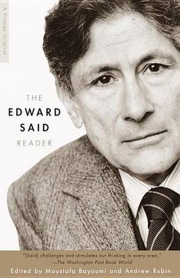 Book cover for The Edward Said Reader
