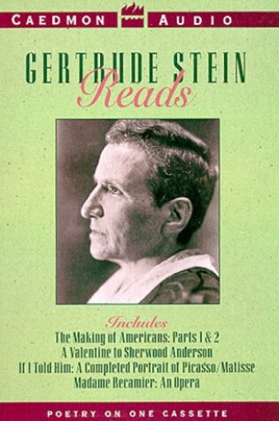 Cover of Gertrude Stein Reads (1/50)