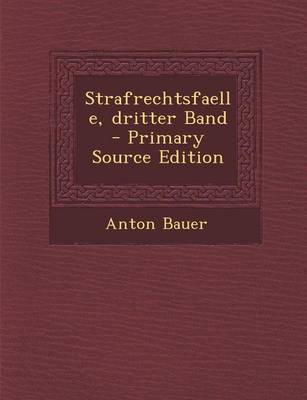 Book cover for Strafrechtsfaelle, Dritter Band