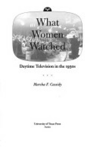 Cover of What Women Watched