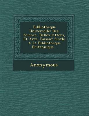 Book cover for Bibliotheque Universelle