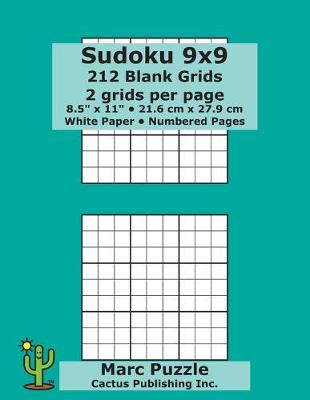 Book cover for Sudoku 9x9 - 212 Blank Grids