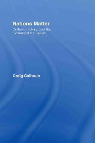 Cover of Nations Matter