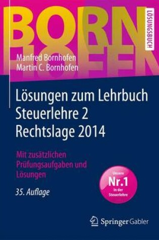 Cover of Losungen Zum Lehrbuch Steuerlehre 2 Rechtslage 2014