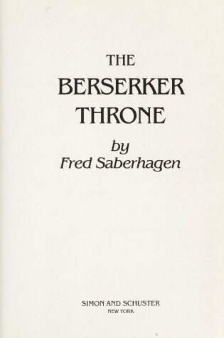 Cover of The Berserker Throne