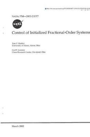 Cover of Control of Initialized Fractional-Order Systems