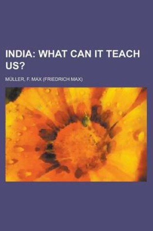 Cover of India; What Can It Teach Us?