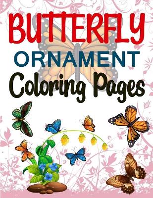 Book cover for Butterfly Ornament Coloring Pages