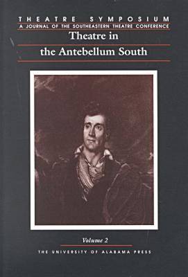 Book cover for Theatre in the Antebellum South