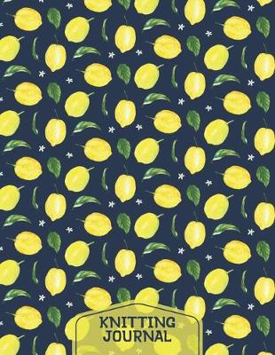 Book cover for Lemons Knitting Journal