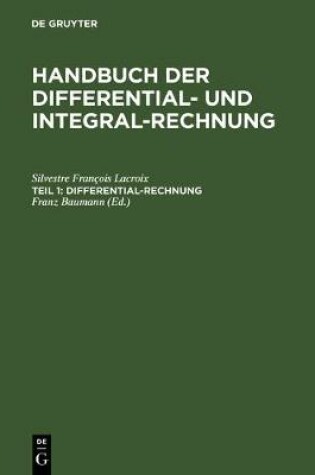 Cover of Differential-Rechnung