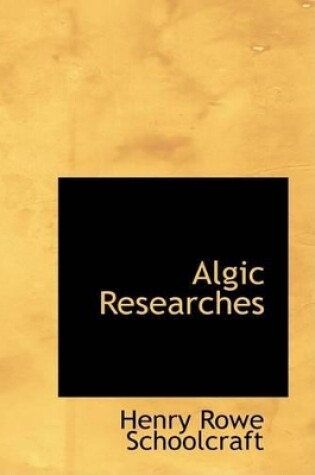 Cover of Algic Researches