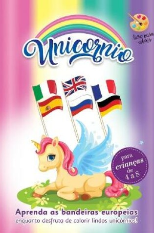 Cover of livro para colorir unicornio