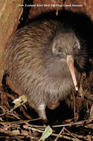 Cover of New Zealand Kiwi Bird 100 Page Lined Journal