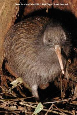 Book cover for New Zealand Kiwi Bird 100 Page Lined Journal