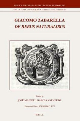 Cover of Giacomo Zabarella, de Rebus Naturalibus (2 Vols.)