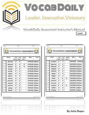 Book cover for Vocabdaily Assessment Instructor's Manual Level 6