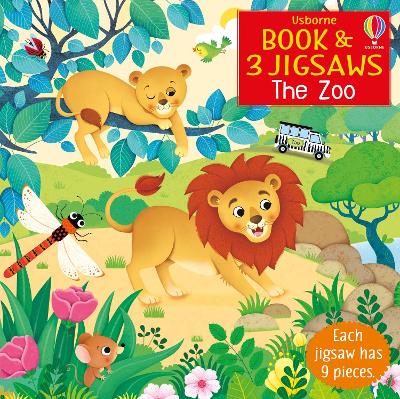 Cover of Usborne Book and 3 Jigsaws: The Zoo