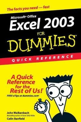 Cover of Excel 2003 for Dummies Quick Reference