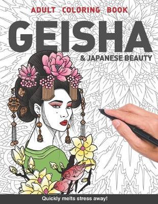 Book cover for Geisha Adults Coloring Book