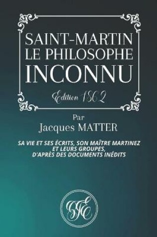 Cover of Saint-Martin, Le Philosophe Inconnu