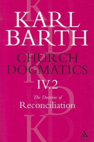 Cover of Church Dogmatics Classic Nip IV.2