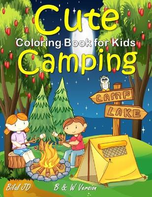 Book cover for Cute Camping Coloring Book