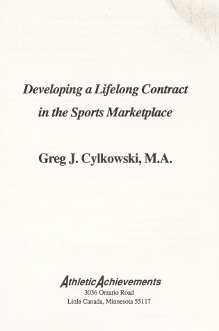 Cover of Developing a Lifelong Contract in the Sports Marketplace