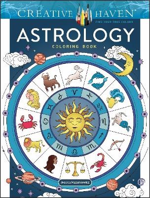 Book cover for Creative Haven Astrology Coloring Book