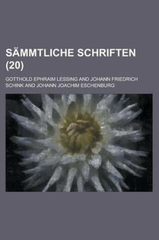 Cover of Sammtliche Schriften (20 )