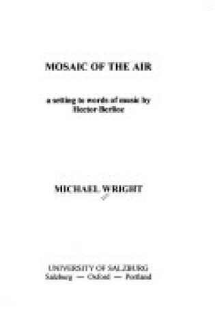 Cover of Mosaic of the Air