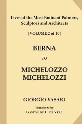 Cover of Lives of the Most Eminent Painters, Sculptors and Architects [volume 2 of 10]