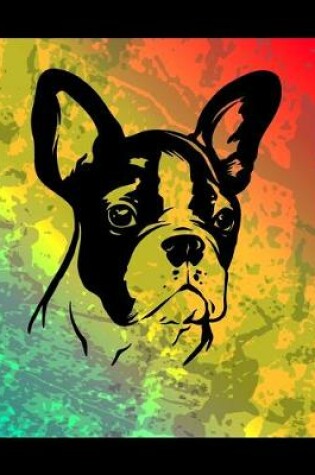 Cover of Boston Terrier Color Burst Notebook