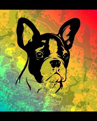 Book cover for Boston Terrier Color Burst Notebook