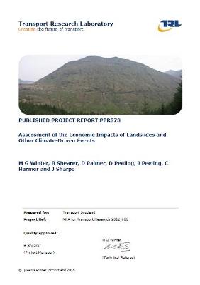 Book cover for Assessment of the Economic Impacts of Landslides and Other Climate-Driven Events