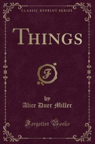 Cover of Things (Classic Reprint)