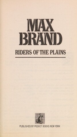 Book cover for Riders of Plain