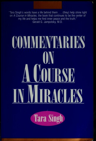 Book cover for Commentaries on a Course in Mi