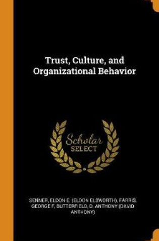 Cover of Trust, Culture, and Organizational Behavior