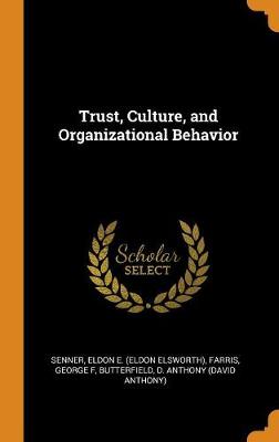 Book cover for Trust, Culture, and Organizational Behavior