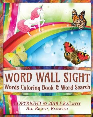 Book cover for Word Wall Sight Words Coloring Book & Word Search