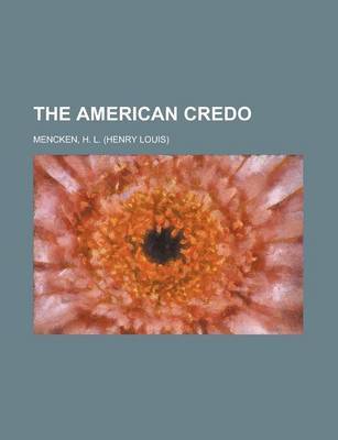 Book cover for The American Credo