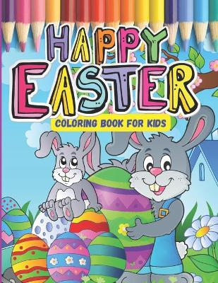 Book cover for Happy Easter Coloring Book For kids