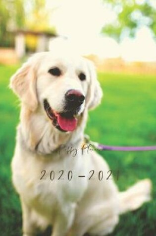 Cover of 2020-2021 2 Year Planner Puppy Dog Monthly Calendar Goals Agenda Schedule Organizer