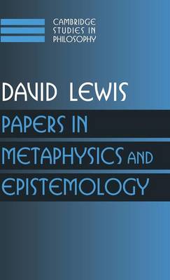 Book cover for Papers in Metaphysics and Epistemology: Volume 2