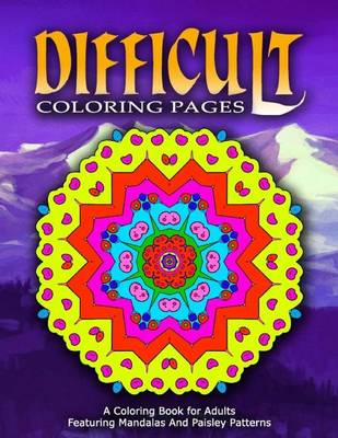 Book cover for DIFFICULT COLORING PAGES - Vol.7