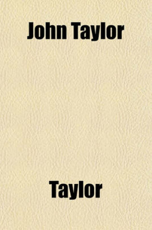 Cover of John Taylor