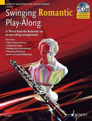 Book cover for Swinging Romantic Play-Along for Clarinet